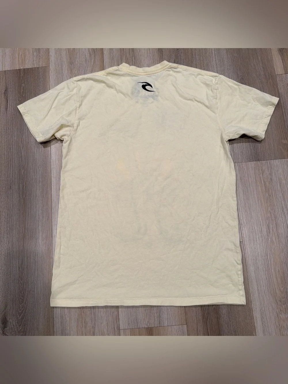 Rip Curl Shirt Short Sleeve Logo Beach Yellow Men’s Large